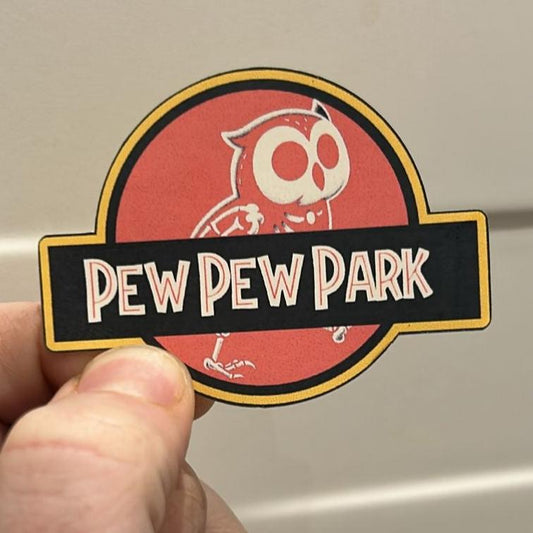 Pew Pew Park Sticker